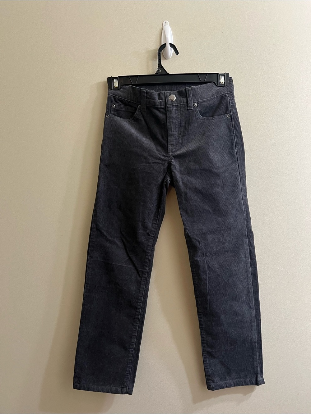 Janie And Jack Boys Gray Charcoal Corduroy Pants NWT Size 8